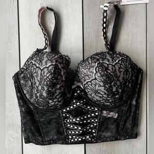 Victoria’s Secret Dream Angels new with tags Lace Longline Corset Bra NWT M-DD